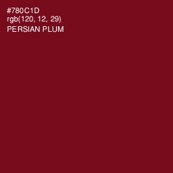#780C1D - Persian Plum Color Image