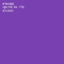 #7840B0 - Studio Color Image