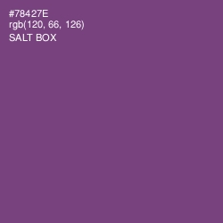 #78427E - Salt Box Color Image