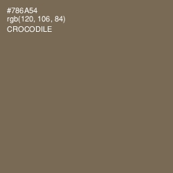 #786A54 - Crocodile Color Image