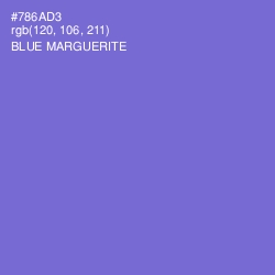 #786AD3 - Blue Marguerite Color Image