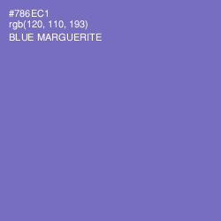 #786EC1 - Blue Marguerite Color Image