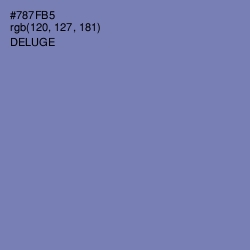 #787FB5 - Deluge Color Image