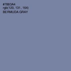 #7883A4 - Bermuda Gray Color Image