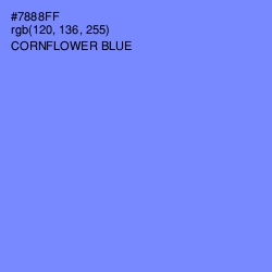 #7888FF - Cornflower Blue Color Image
