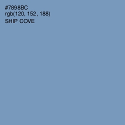 #7898BC - Ship Cove Color Image