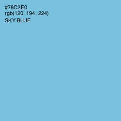 #78C2E0 - Sky Blue Color Image