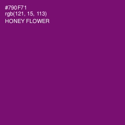 #790F71 - Honey Flower Color Image