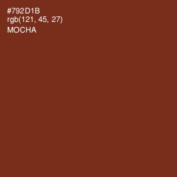 #792D1B - Mocha Color Image