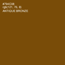 #794C08 - Antique Bronze Color Image