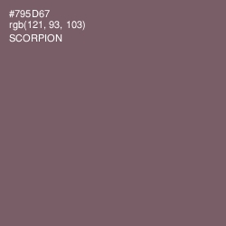 #795D67 - Scorpion Color Image