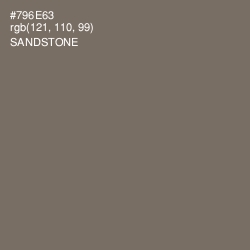 #796E63 - Sandstone Color Image