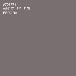 #796F71 - Fedora Color Image