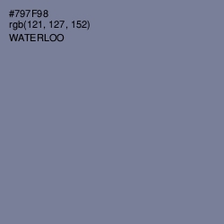 #797F98 - Waterloo  Color Image