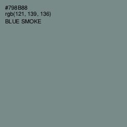 #798B88 - Blue Smoke Color Image