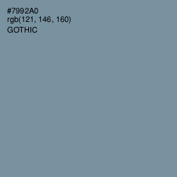 #7992A0 - Gothic Color Image