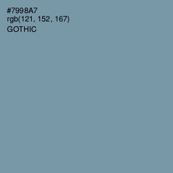 #7998A7 - Gothic Color Image