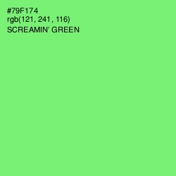 #79F174 - Screamin' Green Color Image