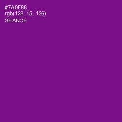 #7A0F88 - Seance Color Image