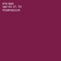 #7A1B48 - Pompadour Color Image