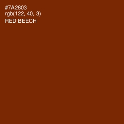 #7A2803 - Red Beech Color Image