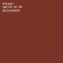#7A3427 - Buccaneer Color Image