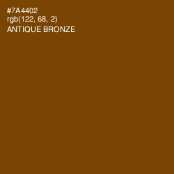 #7A4402 - Antique Bronze Color Image