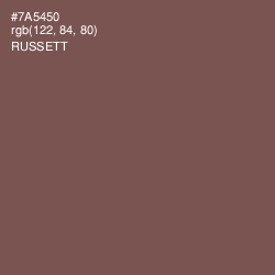 #7A5450 - Russett Color Image