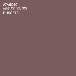 #7A5C5C - Russett Color Image