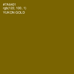 #7A6401 - Yukon Gold Color Image