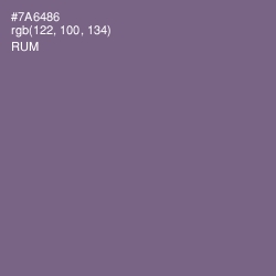 #7A6486 - Rum Color Image