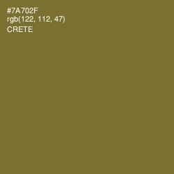 #7A702F - Crete Color Image