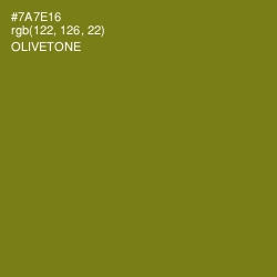 #7A7E16 - Olivetone Color Image