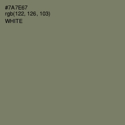 #7A7E67 - Limed Ash Color Image