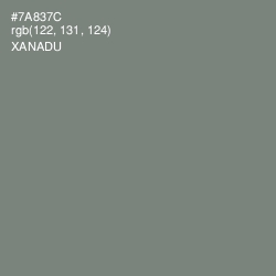 #7A837C - Xanadu Color Image