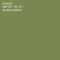 #7A8751 - Glade Green Color Image