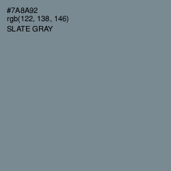 #7A8A92 - Slate Gray Color Image
