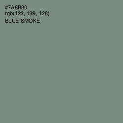 #7A8B80 - Blue Smoke Color Image