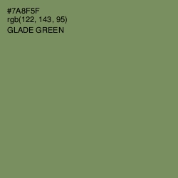 #7A8F5F - Glade Green Color Image