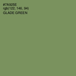 #7A925E - Glade Green Color Image