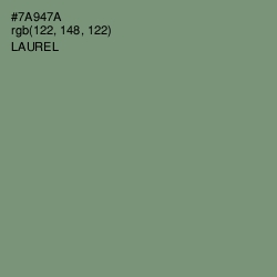 #7A947A - Laurel Color Image