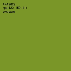 #7A9629 - Wasabi Color Image
