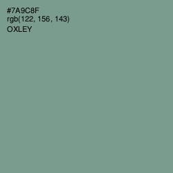 #7A9C8F - Oxley Color Image