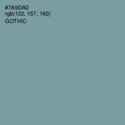 #7A9DA0 - Gothic Color Image