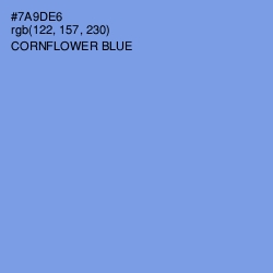 #7A9DE6 - Cornflower Blue Color Image