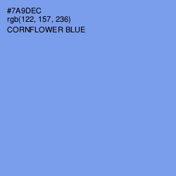 #7A9DEC - Cornflower Blue Color Image