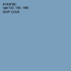 #7A9FBC - Ship Cove Color Image