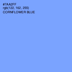 #7AA2FF - Cornflower Blue Color Image