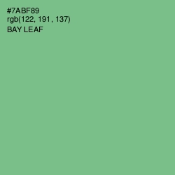#7ABF89 - Bay Leaf Color Image