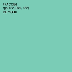#7ACCB6 - De York Color Image